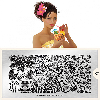 MoYou London Пластина для стемпинга Tropical №07