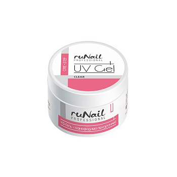 RuNail Однофазный УФ-гель (Прозрачный) Dust-free, 56г