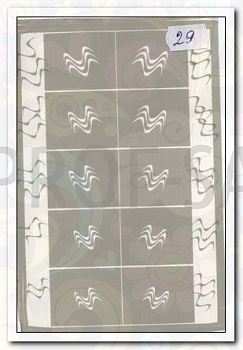 АэроСтиль Трафарет для аэрографа №29