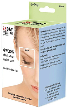Godefroy 28 DAY mascara Краска -Хна ЧЕРНЫЙ для ресниц,15 капсул