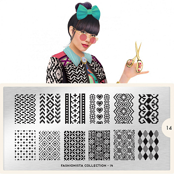 MoYou London Пластина для стемпинга Fashionista №14