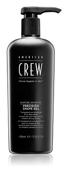American Crew Гель для бритья Непенящийся прозрачный и освежающий Precision Shave Gel, 450мл
