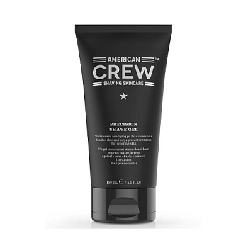 American Crew Гель для бритья Непенящийся прозрачный и освежающий Precision Shave Gel, 150мл