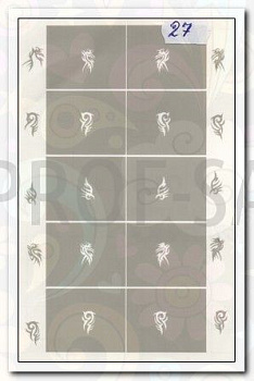 АэроСтиль Трафарет для аэрографа №27