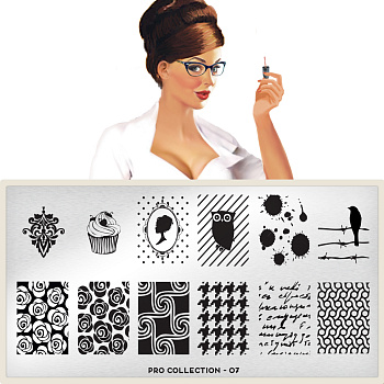 MoYou London Пластина для стемпинга PRO XL №07