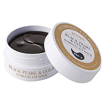 Petitfee Патчи гидрогелевые для глаз - Black pearl & gold hydrogel eye-spot patch, 60шт