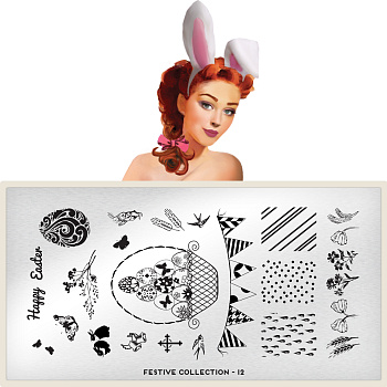 MoYou London Пластина для стемпинга Festive №12