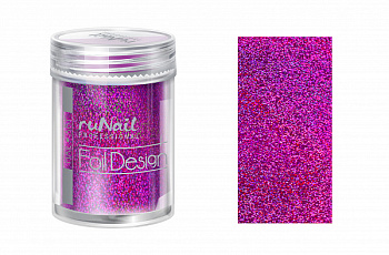 RuNail Дизайн для ногтей: фольга (малиновый, голографический), 1,5 м