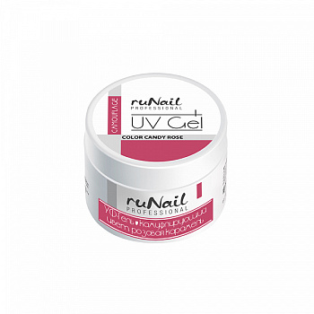 RuNail Камуфлирующий УФ-гель (Розовая карамель, Candy Rose), 30 г