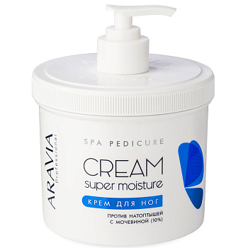 Aravia Professional Крем для ног Super Moisture от натоптышей с мочевиной, 550мл