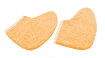 Махровые носки для парафинотерапии Персик, 1 пара