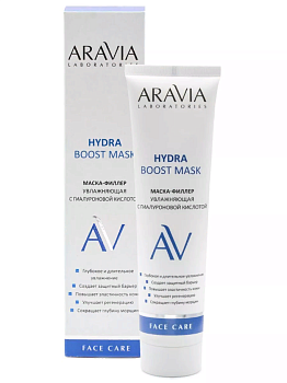 Aravia Laboratories Маска-филлер увлажняющая с гиалуроновой кислотой Hydra Boost Mask, 100мл