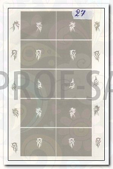 АэроСтиль Трафарет для аэрографа №27