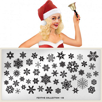 MoYou London Пластина для стемпинга Festive №02