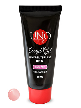 UNO Lux Акрил-гель «Baby Pink», 60мл