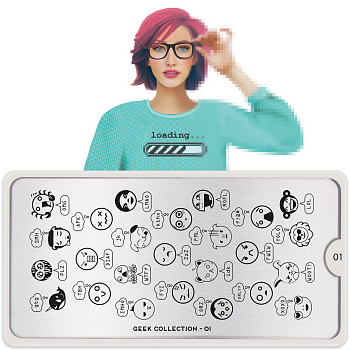 MoYou London Пластина для стемпинга Geek №01