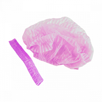 1-TOUCH Шапочка "Шарлотка" Спанбонд Розовый, 100шт/уп.