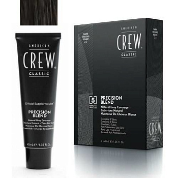 American Crew Камуфляж краска для седых волос Темный натуральный 2/3, 3*40мл