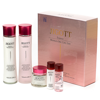 Jigott Набор увлажняющий для ухода за лицом - Essence moisture skin gare 3set