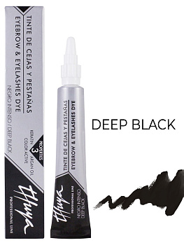 Thuya Краска для бровей и ресниц, Черная Deep Black, 14мл