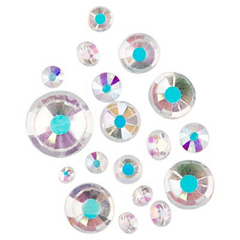 Irisk Стразы микс размеров в баночке (03 Хрустальные)