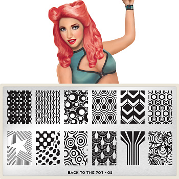 MoYou London Пластина для стемпинга Time Traveller BACK TO THE 70'S №03