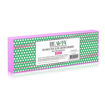 Бумага для депиляции в полосках 7*22см Розовая, 50шт.  IGRObeauty
