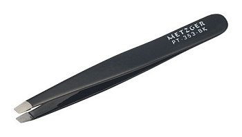 METZGER Пинцет PT-353-BK Скошенный (чёрный)