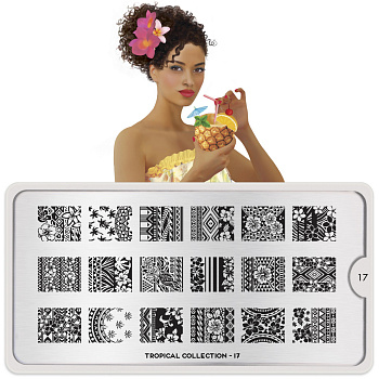 MoYou London Пластина для стемпинга Tropical №17