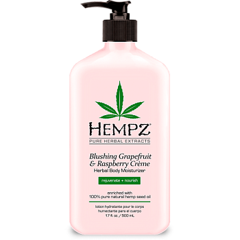 Hempz Молочко для тела увлажняющее Грейпфрут&Малина Blushing Grapefruit&Raspberry Creme Body Moisturizer, 500мл