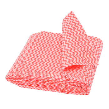 Полотенце одноразовое сложенные Спанлейс Эконом 45*90см Розовые волна, 50шт