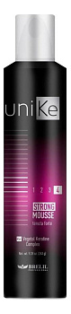 Brelil UNIKE Strong Mousse Мусс сильной фиксации для укладки волос, 300мл
