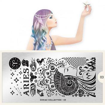 MoYou London Пластина для стемпинга Zodiac №03