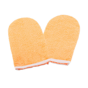 Махровые варежки для парафинотерапии Персик, 1 пара