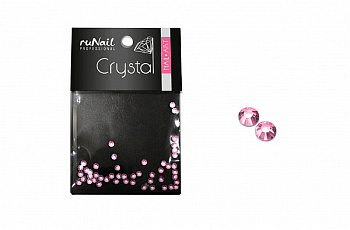 RuNail Дизайн для ногтей: стразы (розовые, 1,5мм) 50шт.
