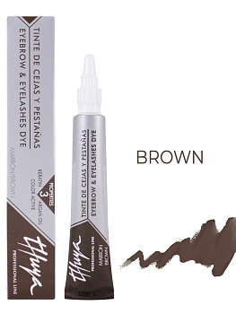 Thuya Краска для бровей и ресниц, Коричневая Brown, 14мл