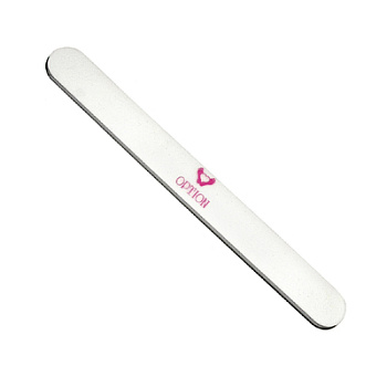 Option Пилка для ногтей из майлара прямая 100/180 Белая Option Пилка для ногтей из майлара прямая 100/180 Белая