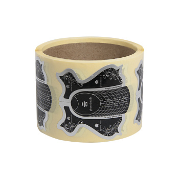 Planet Nails Формы для наращивания черные, (100шт в уп)