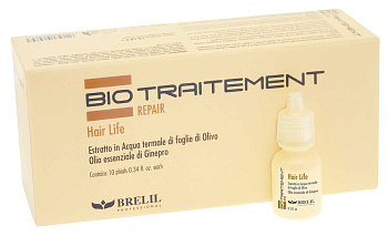 Brelil BIO REPAIR Ампулы восстанавливающие 12 ампул по 10 мл. "Жизнь волос"