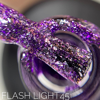 Sova De Luxe Flash Lights 45 гель-лак, 15мл.