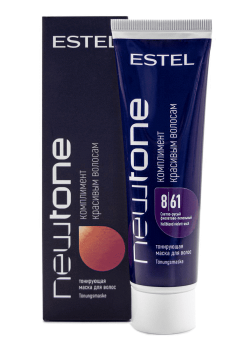 ESTEL NEWTONE Тонирующая маска для волос 8/61 Светлый русый фиолетово-пепельный, 60мл