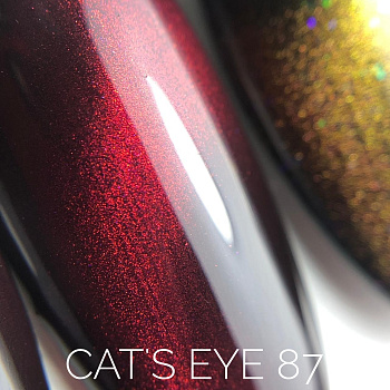 Sova De Luxe Кошачий глаз Cat's Eye 87 гель-лак, 15мл.