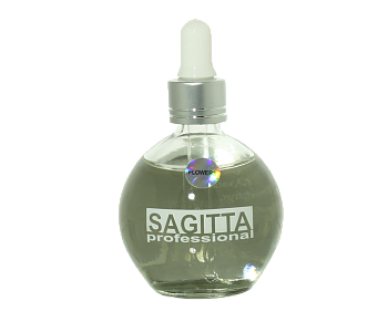 Sagitta Масло для кутикулы Бутылочка с пипеткой, Цветы, 75мл.