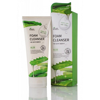 Ekel Пенка для умывания с экстрактом алоэ - Aloe foam ceanser, 180мл