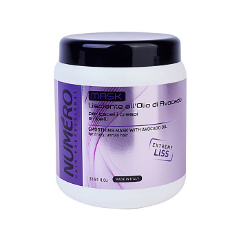 Brelil NUMERO SMOOTHING Маска разглаживающая с маслом Авокадо 1000мл