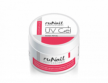 RuNail Камуфлирующий УФ-гель (Нежный лепесток, Rose Petal), 15г