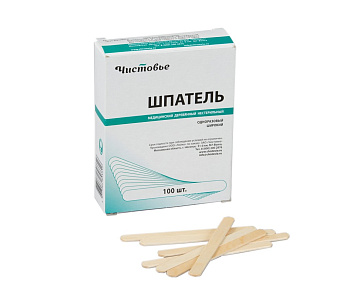 Шпатель деревянный 100шт. Чистовье