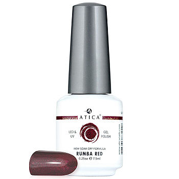 Atica Гель-лак Rumba red 114GPM, 7.5мл