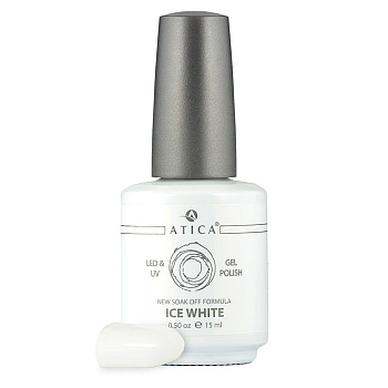 Atica Гель-лак Ice White 01GPM, 7.5мл