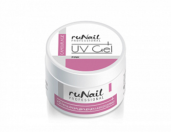 RuNail Камуфлирующий УФ-гель (Розовый, Pink), 15г